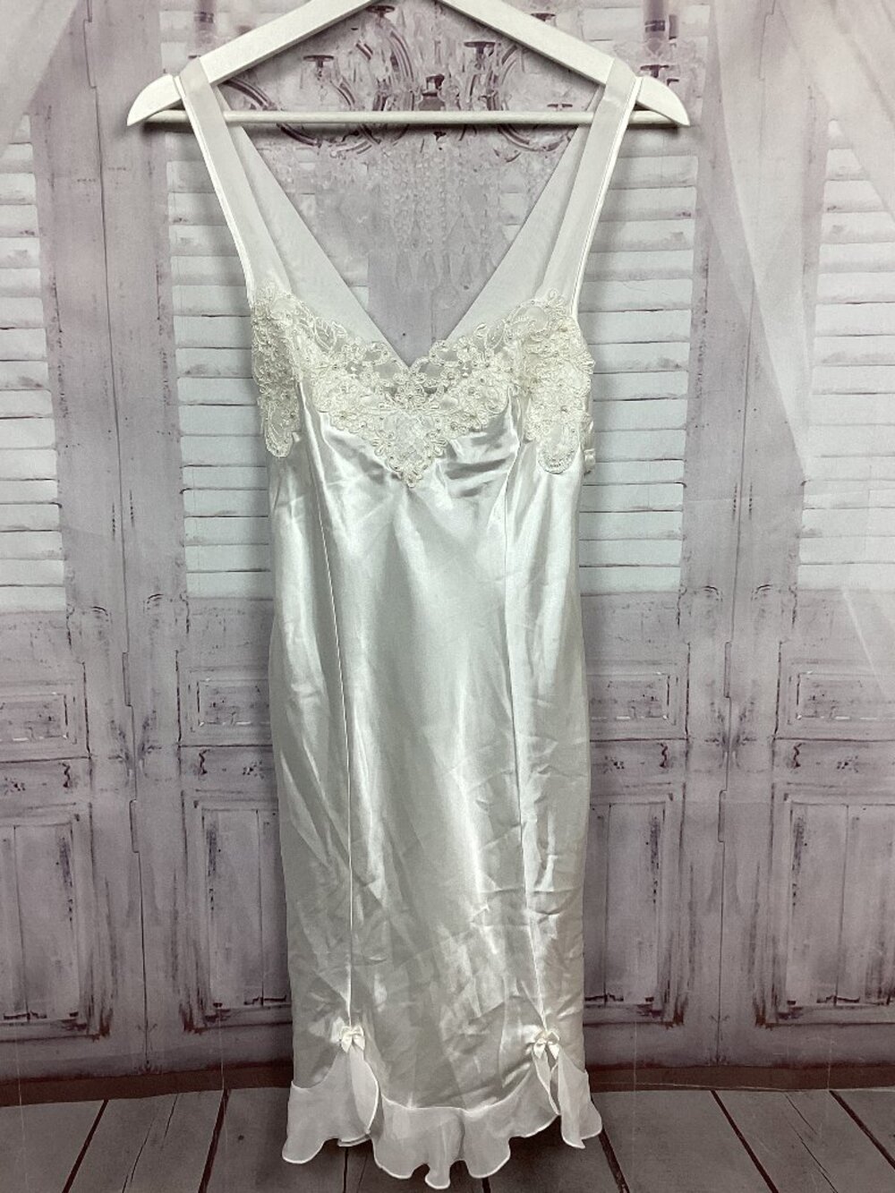 Linea Donatella Satin Nightgown Midi Bridal M